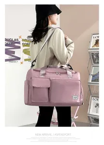 Große Kapazität Wasserdichte Sporttasche Reise Duffle Bag Mit Mehrerer Taschen Fitness
