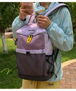 Koreaanse functionele stijl grote capaciteit outdoor hiking reizen mesh trekkoord rugzak