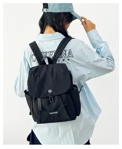 Niche Japanese travel lightweight backpack, casual outdoor camping daypack for women details
