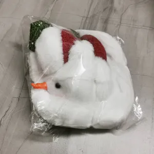 Navidad muñeco de nieve peluche punta de árbol muñeca decoración hogar suave adorno