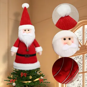 Muñeco de peluche de Papá Noel para árbol de navidad con diseño de resorte decoración.