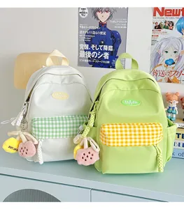 Mini backpack for women cute casual school bag ins style small daily daypack for girls