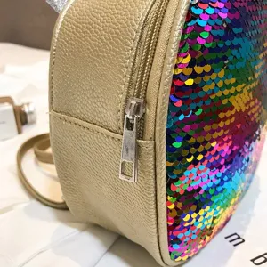 Children sequin mini backpack unicorn sparkly small school bag detailed presentation showcase