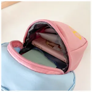 Kids colorblock chest bag stylish boys girls crossbody waist bag cute children coin purse