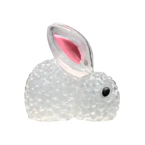 Cute Luminous Rabbit Car Ornament Resin Glow In The Dark Bunny Figurine Miniature Auto Interior Dashboard Decor Accessories