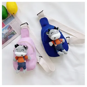 Simpatico borsa torace bambini mini mucca cartone animato tracolla moda borsa messenger
