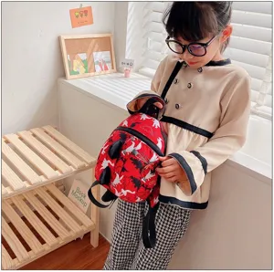 Kids dinosaur print backpack cute toddler school bag for boys and girls casual daypack