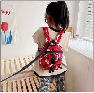 Kids cute dinosaur anti-lost backpack, toddler lightweight school bag for boys and girls.