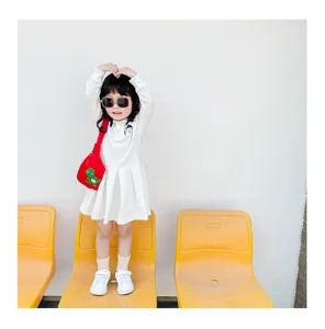Cute kids dinosaur crossbody bag, stylish red waist bag for trendy cute baby casual daily wear.