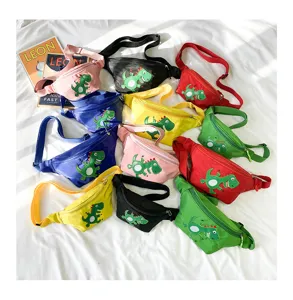 Kids cartoon dinosaur waist bag children casual cute chest bag stylish crossbody bag