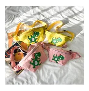 Cute cartoon dinosaur kids waist bag parent-child style casual crossbody chest bag for baby