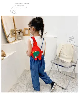 Kinder Dinosaurier Umhängetasche süße Cartoon Brusttasche Mini Schultertasche Jungen