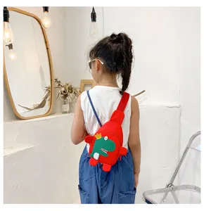 Kinder süße Cartoon Dinosaurier Umhängetasche Mode Mini Brusttasche für Jungen Mädchen