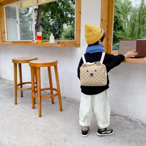 Kinderen gewatteerde beren rugzak schattige peuter schooltas lichte casual dagrugzak jongens meisjes