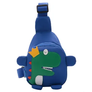 Süße Kinder Umhängetasche Cartoon Dinosaurier Brusttasche Mini leichte Kleinkinder Schultertasche