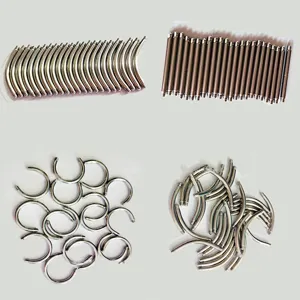 Accessori per piercing corpo in acciaio inossidabile, set di barre curve e dritte.
