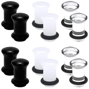 Ear stretching kit single flare plugs acrylic body piercing jewelry with O-rings set