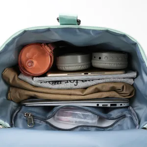 Large capacity oxford cloth travel backpack with multi-functional compartments for daily use.