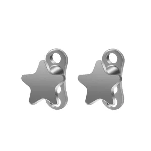 G23 Titanium Star Microdermal Piercing Top F136 Titanium Minimalist Body Jewelry For Women Men Polished Star Piercing Accessories