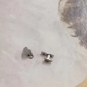 G23 titanium heart micro dermal anchor top body piercing jewelry detail view spare part.