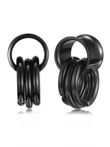 316 Stainless Steel Ear Weight Plugs Tunnels Rings Piercing Jewelry Punk Gauges Earrings For Women Men