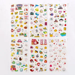 Cute cartoon rabbit stickers set DIY diary scrapbooking decorative sticker waterproof items.