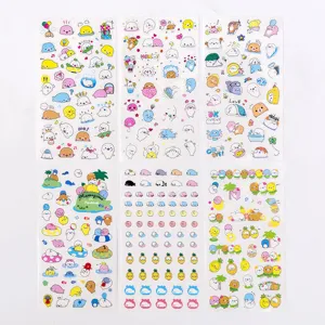 Cute cartoon seal stickers set DIY diary album decorative sticker pack for children
