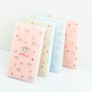 Cartoon card album 120 slots large capacity card holder collection book for ticket member cards.
