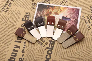 Leather metal pen clip notebook journal bookmark vintage stationery accessories loop holder