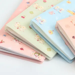Cute cartoon card holder, large capacity name card storage book for daily office use.