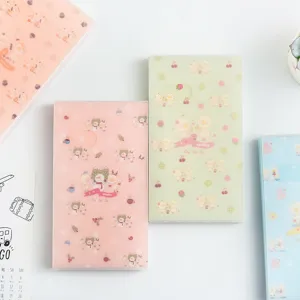 Cute cartoon card holder with large capacity slots for organizing business cards and tickets.