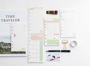 A6 6-Ring Binder Planner Refills Cute Cartoon To Do List And Monthly Schedule Inner Pages