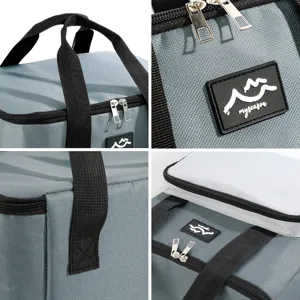 Borsa termica pranzo grande capacità borsa picnic portatile per campeggio all aperto e lavoro.