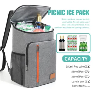 Insulated Cooler Backpack Large Capacity Waterproof Picnic Bag for Outdoor Camping Hiking Travel