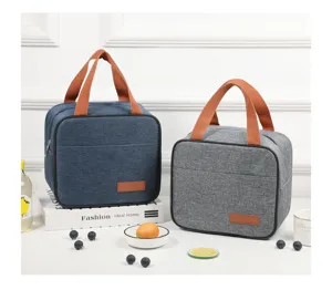 Insulated lunch bag waterproof oxford cloth portable cooler bag for work and school meal storage
