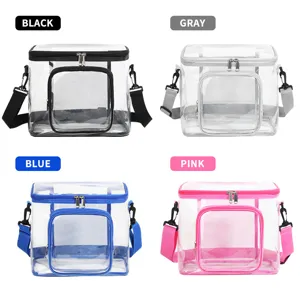 Sac transparent imperméable sac messager trousse de maquillage sac repas multicolore