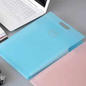 A4 portable accordion folder plastic document organizer multi-layer expanding file bag storage