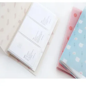 Cute cartoon card holder storage album for business cards, photo cards and tickets, compact.