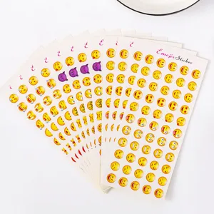 Mini Emoji Stickers Cute Cartoon Emoji Packs Self Adhesive Decorative Waterproof Decals For Phone Diary Journal Scrapbook