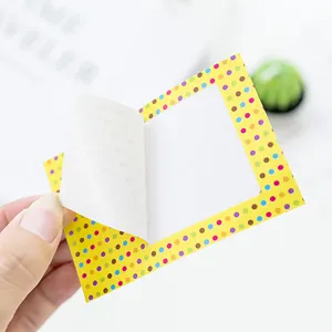 Cute polaroid photo frame stickers colorful polka dot DIY scrapbooking adhesive decorative sticker