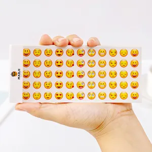 Mini emoji stickers cute yellow face expression sticker sheet for phone and journal deco main view