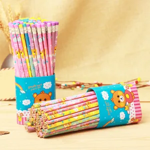 Wooden HB Pencils Set Triangular And Hexagonal Student Writing Drawing Art School Stationery Supplies