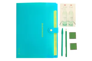 8-pocket A4 plastic accordion document organizer office file folder storage bag for tests
