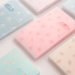 Cute pastel card holder book for photo cards, LOMO cards, and business card storage.