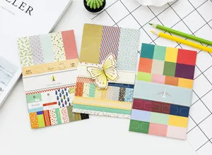 Decorative journaling sticker book set DIY scrapbooking paper craft supplies aesthetic stationery.