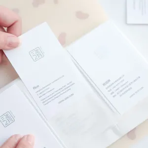 Cute cartoon business card album holder with clear pockets for lomo cards and tickets collection.