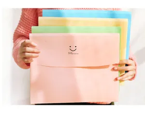Candy color document folder file bag for office stationery and paper storage organization.
