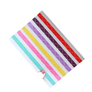 Multi-color photo corner stickers for DIY scrapbook, paper picture mounting and journaling.