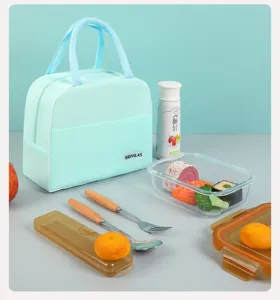 Eenvoudige draagbare thermische lunchtas voor kantoormedewerkers grote capaciteit geïsoleerd