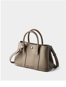 Classic genuine leather garden tote bag for women retro stylish shoulder handbag view